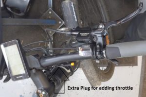 Extra Plug for adding throttle