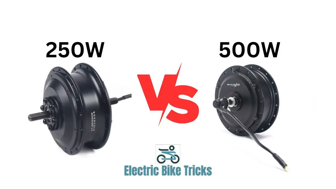 250w vs 500w ebike motor